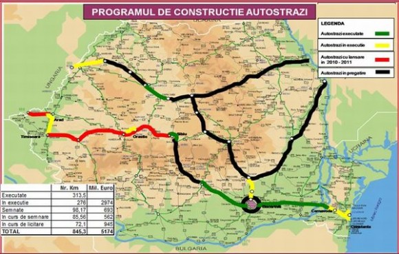 Harta-Autostrazi-Romania