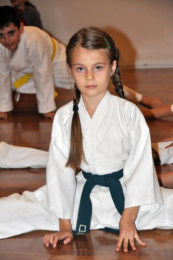 Alecsya Munteanu este posesoarea centurii verzi. Foto: Ioan Bisca