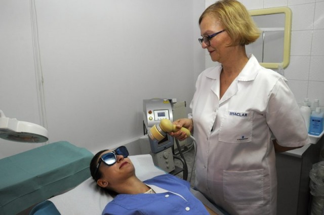 Procedura de laser - terapie