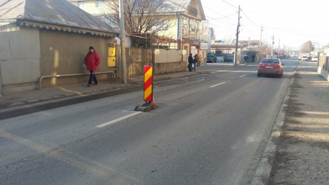 Locul accidentului este acum semnalizat