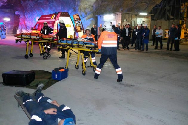 FOTO: Exercițiu de intervenție &icirc;n Salina Tg. Ocna