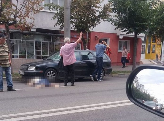 Bătrână accidentată pe Calea Republicii