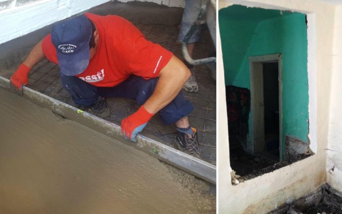 Habitat case inundatii Balcani (dupa interventie)