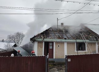 Incendiu la o locuință din Luizi-Călugăra: două persoane rănite și transportate la spital