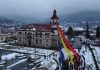 „Tricolorul călător”, simbol al unității românești, la Târgu Ocna