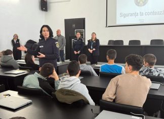 Activitate de prevenire pentru copiii din sistemul de protecție, organizată de polițiști