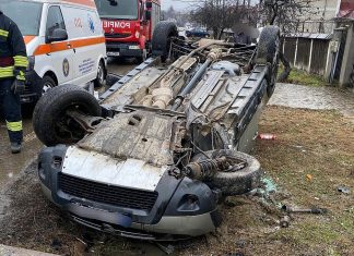Accident rutier în comuna Mărgineni, sat Podiș. O persoană a ajuns la spital