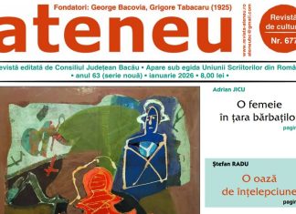 Revista „Ateneu” din Bacău, premiată la Gala UZPR pentru 100 de ani de excelență în presa scrisă