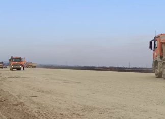 Lucrări în ritm susținut pe Autostrada A7 Bacău–Pașcani, în ciuda temperaturilor scăzute