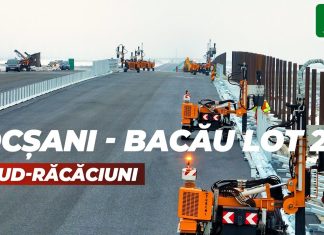 Stadiul lucrărilor pe Autostrada A7, între Adjud și Răcăciuni