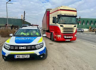 Acțiune de verificare a transportatorilor, desfășurată de polițiștii rutieri din Bacău