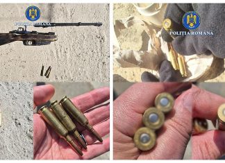 Arme deținute ilegal descoperite de polițiști și un bărbat reținut în urma unei percheziții domiciliare