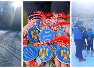 Jandarmii montani aduc primăvara pe Pârtia Nemira: mărțișoare speciale pentru turiști la Slănic Moldova