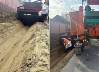 Răcăciuni: lucrările de modernizare a infrastructurii rutiere continuă pe strada Atta Constantinescu