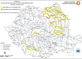 Cod portocaliu și cod galben de inundații în spațiul hidrografic Siret