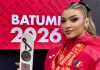 Onesteanca Mihaela Cambei, trei medalii la Europenele de haltere de la Batumi: aur la smuls și două de argint
