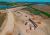 A început montarea grinzilor la Nodul Rutier Bacău Sud, pe Autostrada Moldovei A7