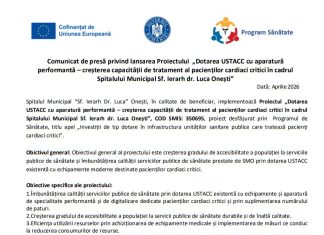 Comunicat de presă