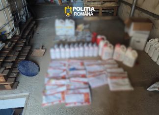 Produse fitosanitare expirate, descoperite de polițiști la un bărbat din Prăjești