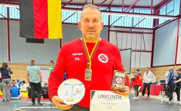 Lupte greco-romane: Băcăuanul Luca Celini, campion al Germaniei Masters!