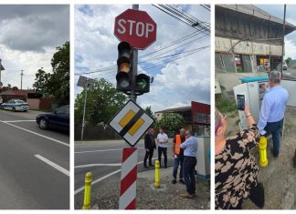 Semaforul de la intersecția Mărgineni – Hemeiuș, pus în funcțiune. Claudiu Ilișanu: „Soluția era așteptată de comunitate”