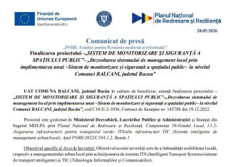 Comunicat de presă