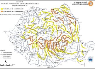 Avertizare hidrologică: Cod galben și Cod portocaliu pe mai multe râuri din bazinul Siret. Județul Bacău, printre zonele vizate
