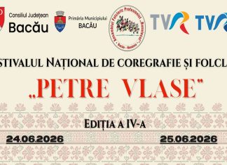 Ansamblul Profesionist „Busuiocul” al Consiliului Județean Bacău invită publicul la Festivalul Național de Coregrafie și Folclor „Petru Vlase”, ediția a IV-a