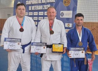 Judo / CS Ovidenia Bacău, aur și bronz la Naționalele de Veterani