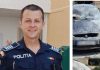 Bacău: Polițist aflat în timpul liber a intervenit pentru stingerea unui incendiu izbucnit la un autoturism