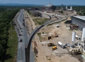 UMBRĂRESCU continuă transformarea combinatului Oțelu Roșu. Avansează lucrările la noul laminor și infrastructura feroviară