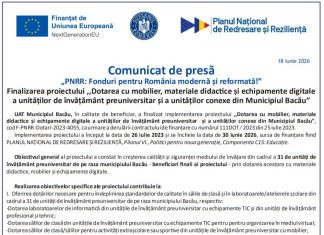 Comunicat de presă