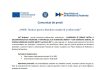Comunicat de presă