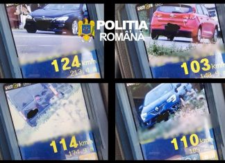 Acțiune ROADPOL în județul Bacău. Șofer surprins cu 124 km/h în localitatea Sascut