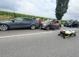 Două persoane au ajuns la spital în urma unui accident produs pe DN2/E85, în comuna Nicolae Bălcescu