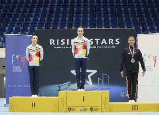 Gimnastică: Băcăuanca Elena Maria Cerguță, triplă medaliată la „Rising Stars”!