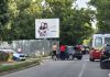 Accident rutier pe strada Gării din Bacău: o ambulanță și un autoturism au fost implicate într-o coliziune