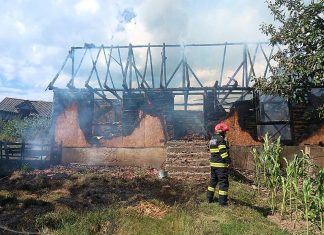 Incendiu la o locuință din Bârsănești. Aproximativ 100 de metri pătrați au fost afectați