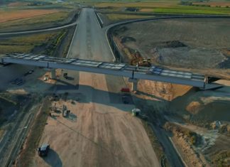 VIDEO | A7: Imagini noi de pe șantierul nodului rutier Bacău Nord. Cum arată lucrările la sfârșitul lunii iulie