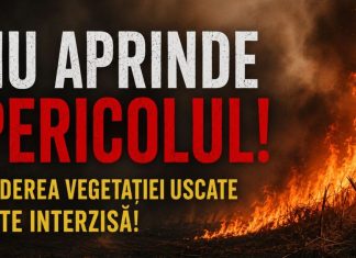 IGSU lansează campania națională „Nu aprinde pericolul!” pentru prevenirea incendiilor de vegetație uscată