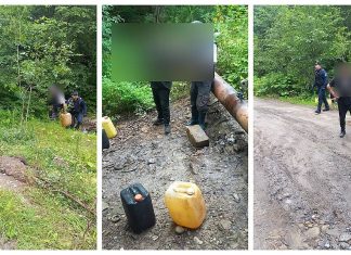 Doi bărbați, prinși în flagrant în timp ce furau gazolină dintr-o conductă OMV Petrom