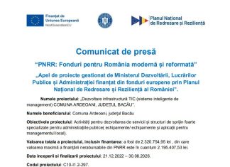 Comunicat de presă
