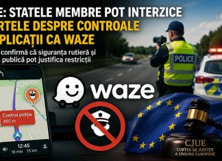 CJUE dă undă verde restricțiilor pentru Waze: statele pot limita alertele despre controalele poliției
