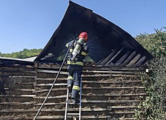 Incendiu puternic la o locuință din comuna Pâncești. Casa a fost distrusă în totalitate