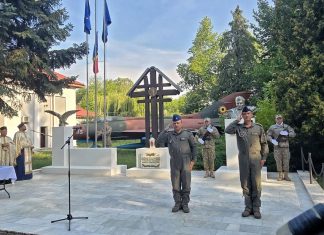 Ceremonie în memoria căpitanului aviator Alexandru Șerbănescu, la 82 de ani de la ultimul său zbor