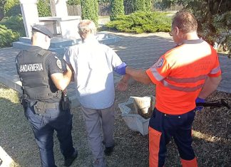 Jandarmii băcăuani au intervenit pentru salvarea unui biciclist căzut în Letea Veche