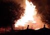 Incendiu la un depozit de material lemnos din comuna Sănduleni