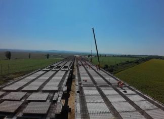 VIDEO | A7: Se betonează viaductul peste calea ferată de la Filipești. UMB avansează la unul dintre cele mai importante pasaje ale Autostrăzii Moldovei