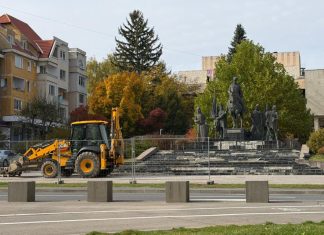 Au început lucrările de reabilitare a Grupului Statuar „Mihai Viteazul” din Sfântu Gheorghe