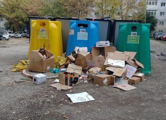 3.000 de lei amendă pentru o firmă din Bacău. A lăsat deșeurile lângă containere
